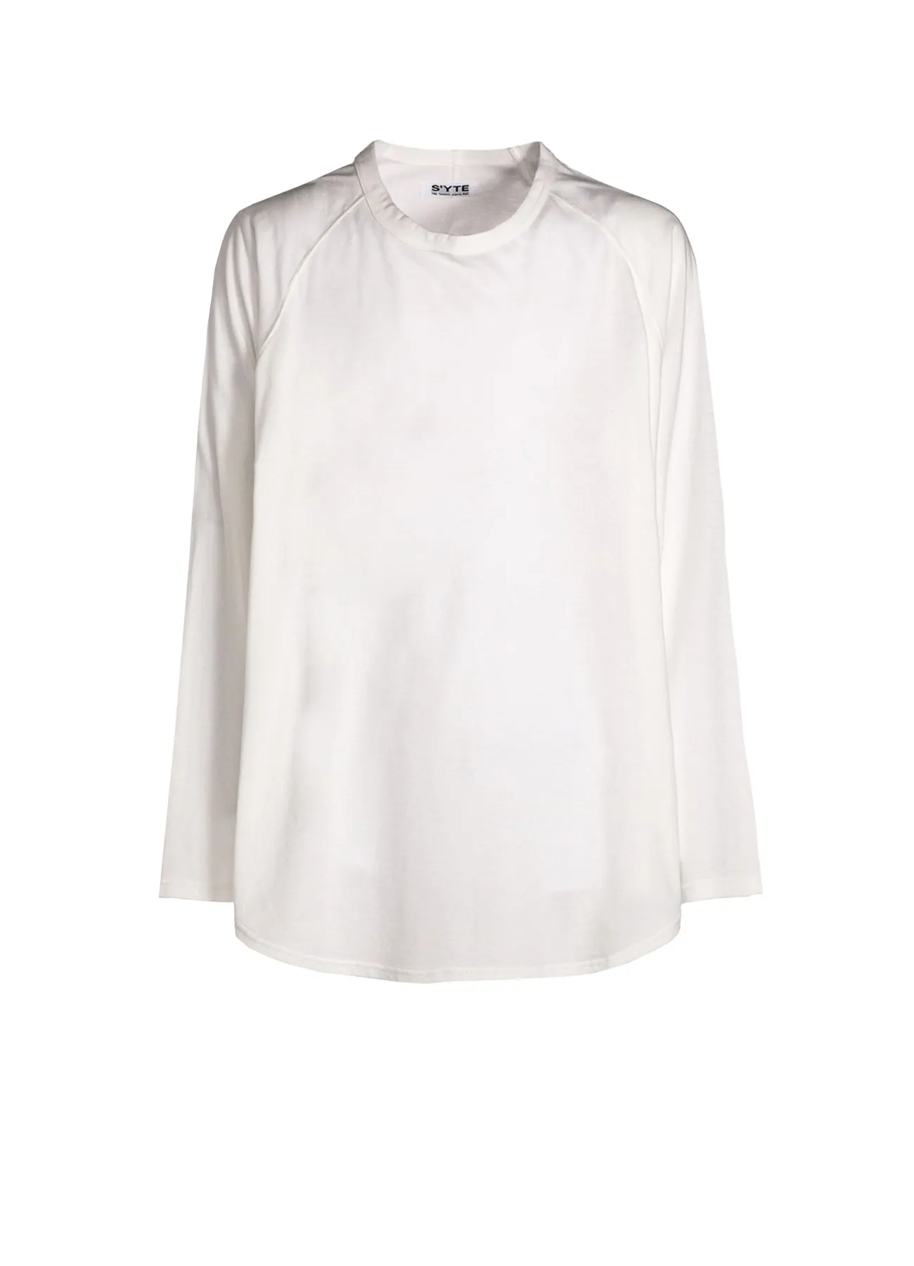 SOFT JERSEY BACK CENTER STITCH OVERSIZED RAGLAN SLEEVE T-SHIRT