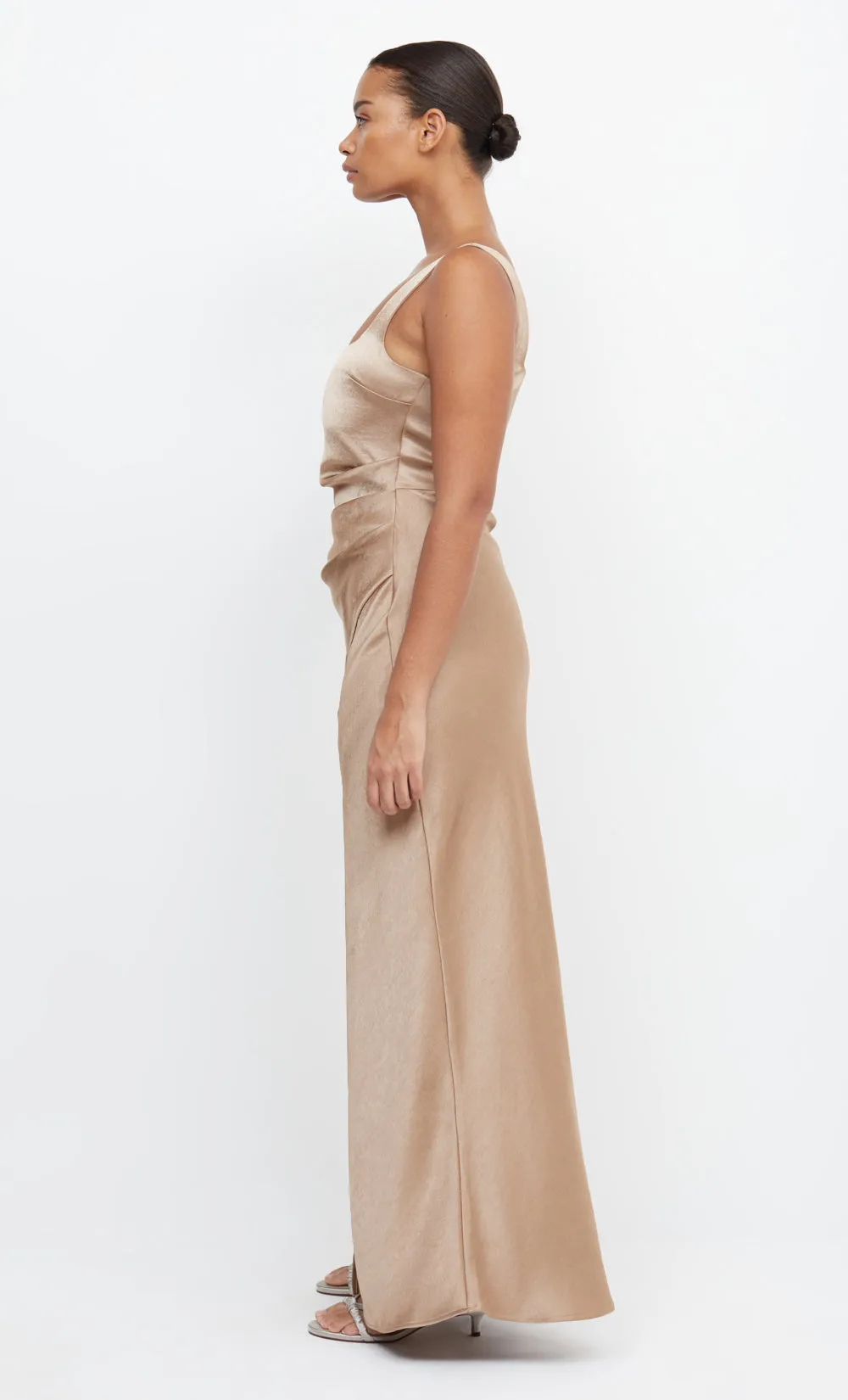 THE DREAMER SQUARE NECK DRESS - GOLDEN