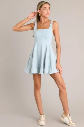 Unveiling Essence Light Chambray Mini Dress