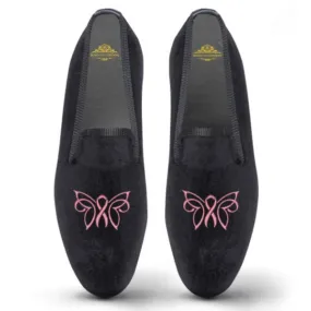 Women's Velvet Loafer/Slipper Shoe Fairy Wings