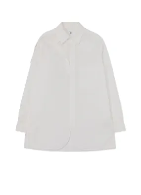 [Y's-Black Name]COTTON TAPE SNAP SHIRT